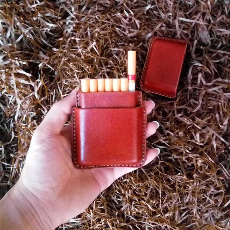 Buy Interlaced Cigarette Case (Tan) Online - Leatherinth